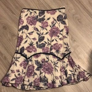 Anthropologie floral skirt